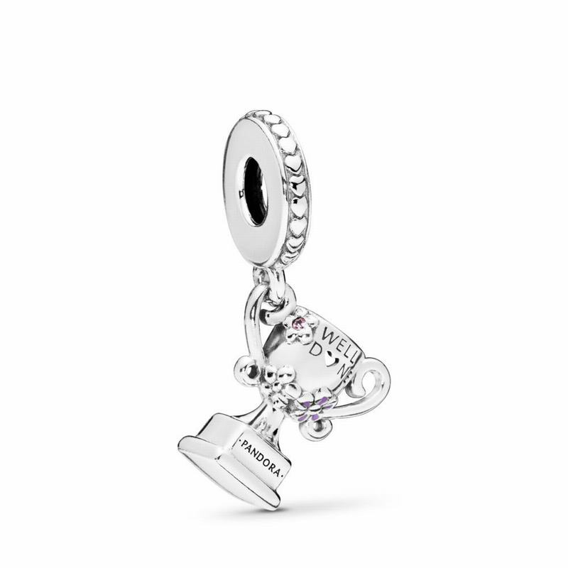 Pandora Achievement Trophy Dangle Charm Silver Egypt WI5843972